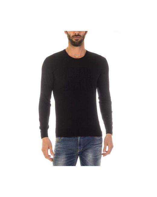 Armani Jeans Black Long Sleeve T-Shirts for men