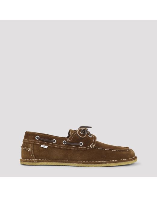 AMI Brown Sailor Shoes for men