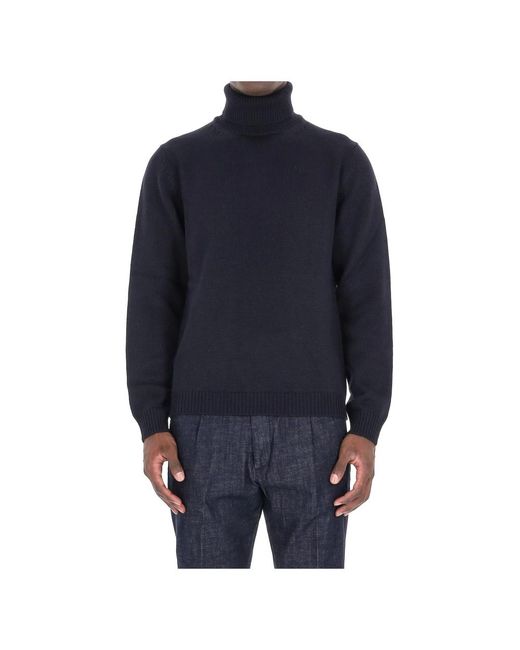 Turtlenecks di Roberto Collina in Blue da Uomo
