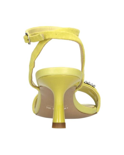 Emanuélle Vee Yellow High Heel Sandals