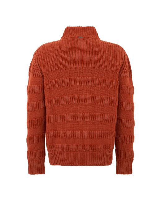 Herno Button Cardigan in het Red voor heren