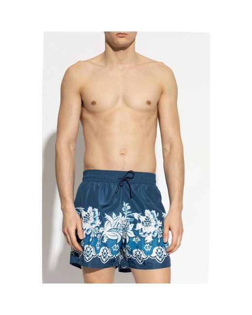Etro Blue Beachwear for men