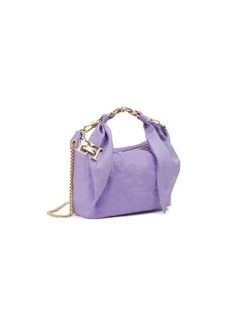 Elisabetta Franchi Purple Handbags