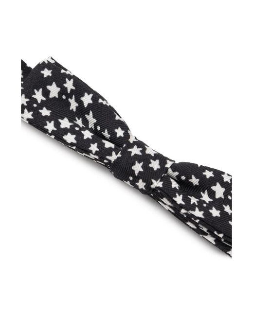 Dolce & Gabbana Black Silk Bowtie Accessory for men