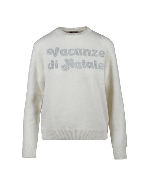 Mc2 Saint Barth Gray Round-Neck Knitwear