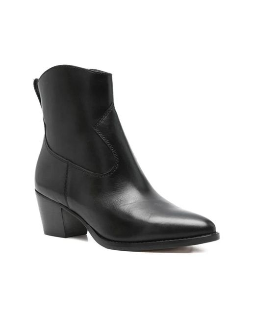 Ralph Lauren Black Cowboy & Biker Boots