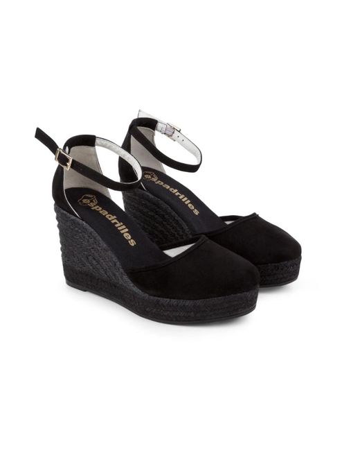 Espadrilles Black Wedges