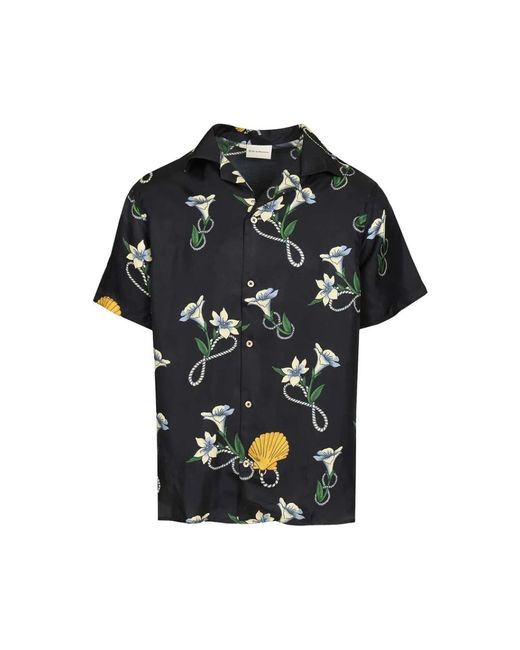 Drole de Monsieur Black Short Sleeve Shirts for men