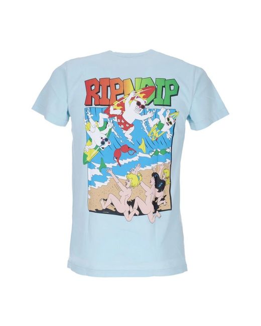 RIPNDIP T-Shirts in het Blue voor heren