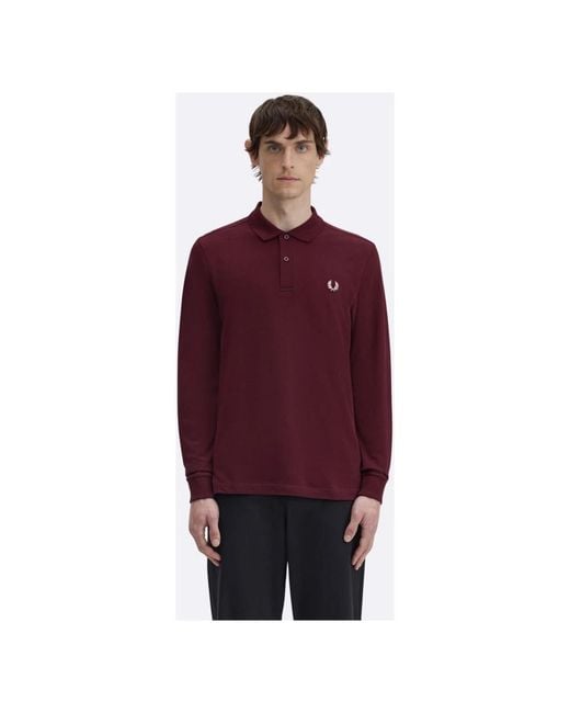 Fred Perry Polo Shirts in het Purple voor heren