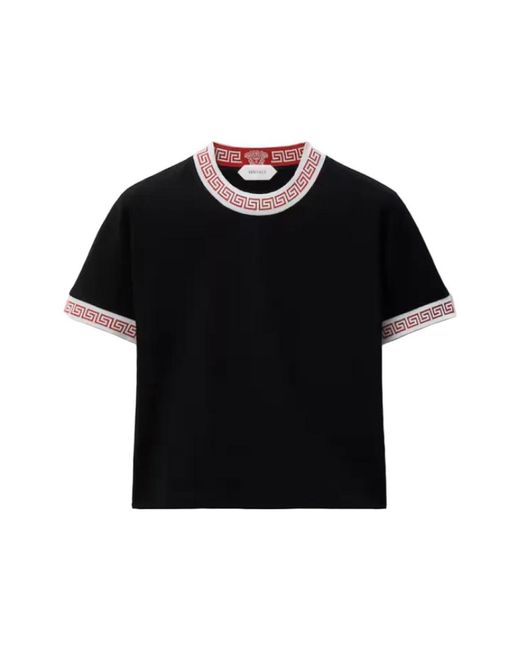 T-Shirts Versace de color Black
