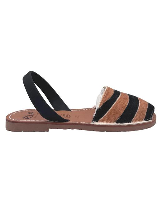 Ria Menorca Brown Flat Sandals
