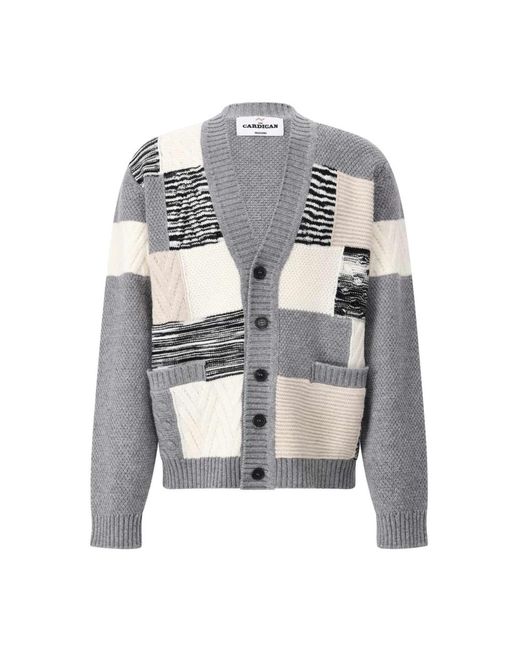 Missoni Woll-Cardigan Mit Einzigartigen Mustern in Gray für Herren