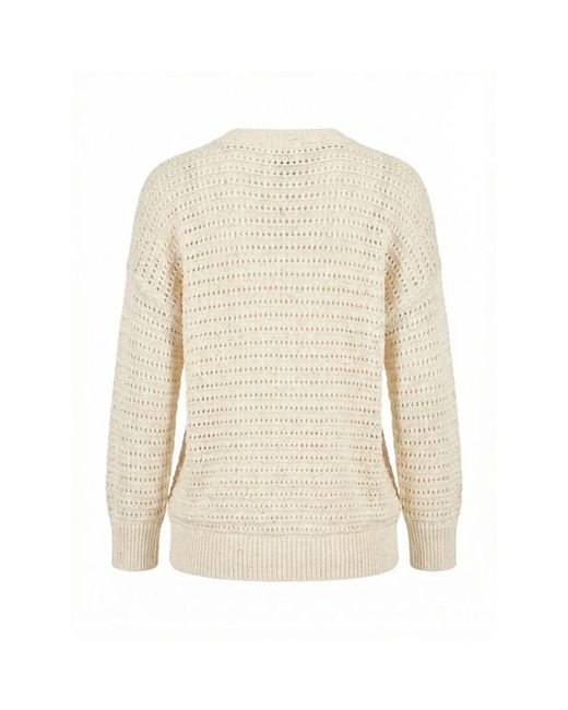 Peserico White Round-Neck Knitwear