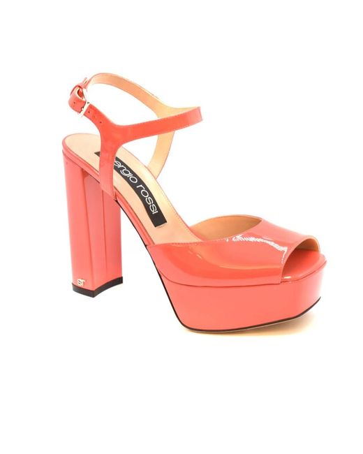 Sergio Rossi Pink High Heel Sandals