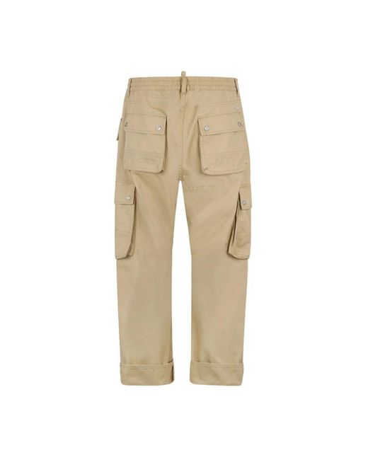 DSquared² Multipocket Kawaii Pant in het Natural voor heren