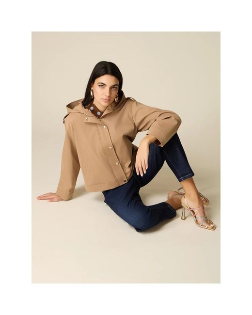 Light Jackets Oltre de color Natural