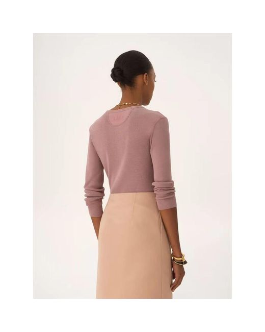 Chloé Pink Round-Neck Knitwear