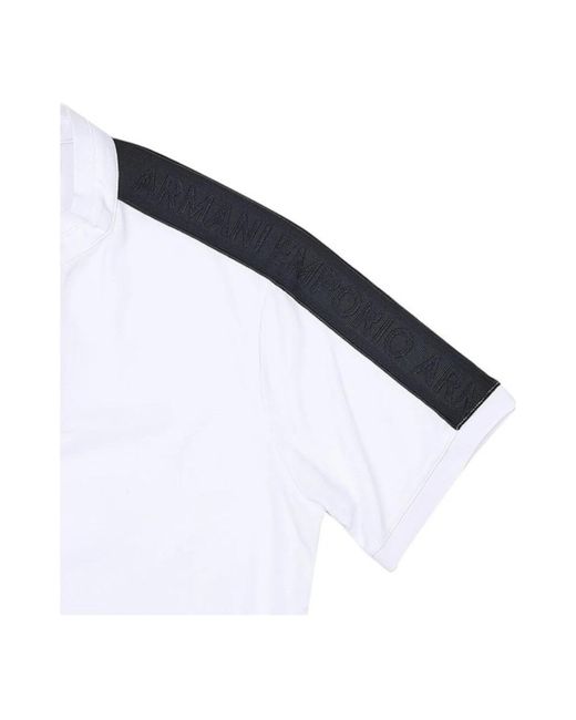 Emporio Armani White Polo Shirts for men