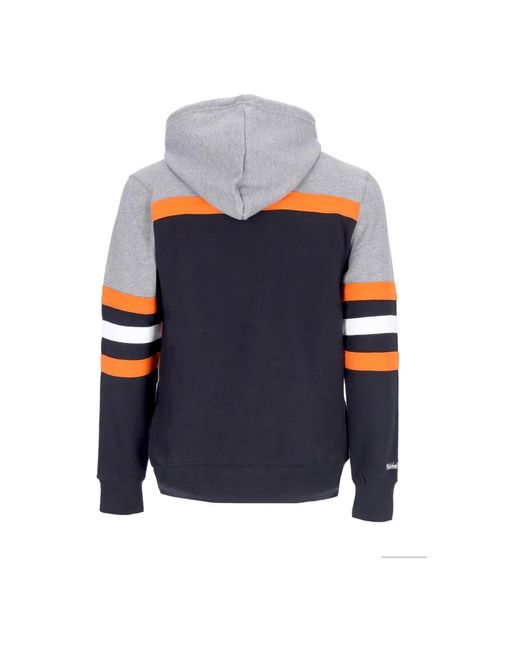 Mitchell & Ness Hoodies & Sweatvesten ,Veelkleurig ,Katoen Cinben Zwart Nfl Headcoach Hoodie in het Blue voor heren