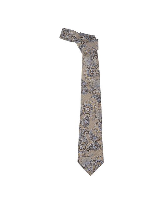 Etro Paisley-Krawatte in Gray für Herren