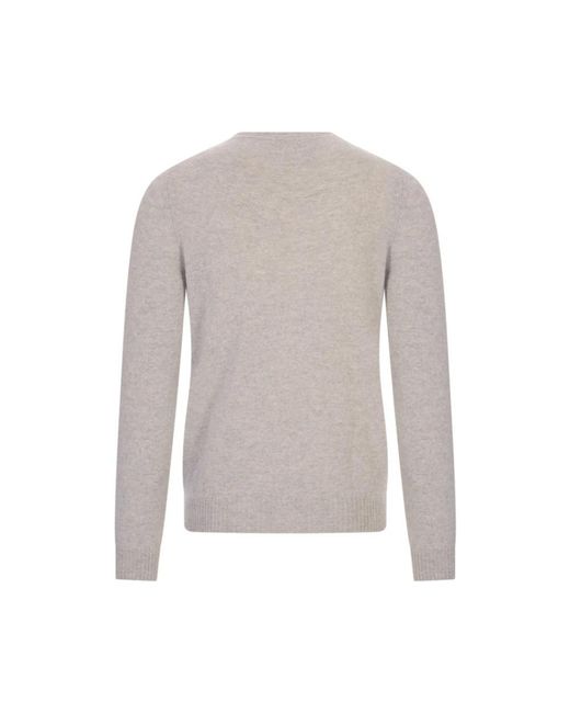 Fedeli Gray Cashmere Knitwear for men