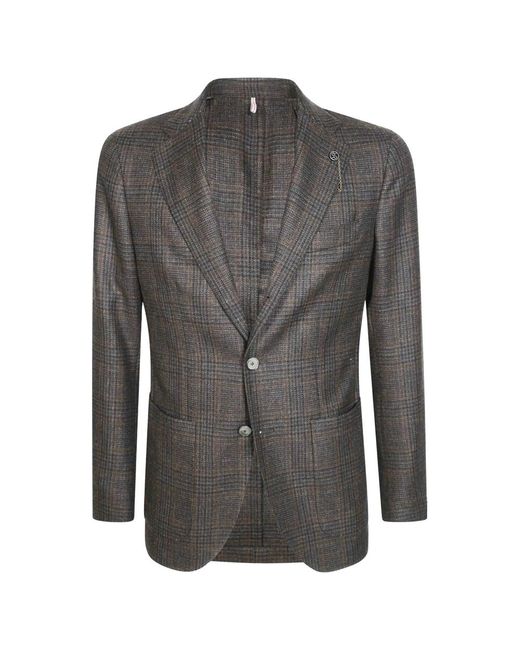 Santaniello Giacca Galles in het Gray voor heren