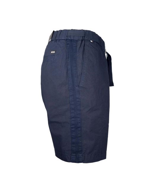Boss Blaue baumwoll-bermuda-shorts kenosh-modell in Blue für Herren
