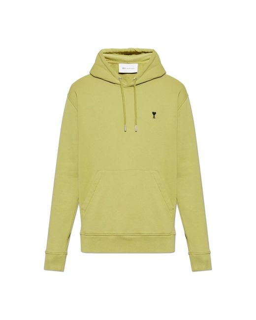 AMI Logo Hoodie in het Green voor heren