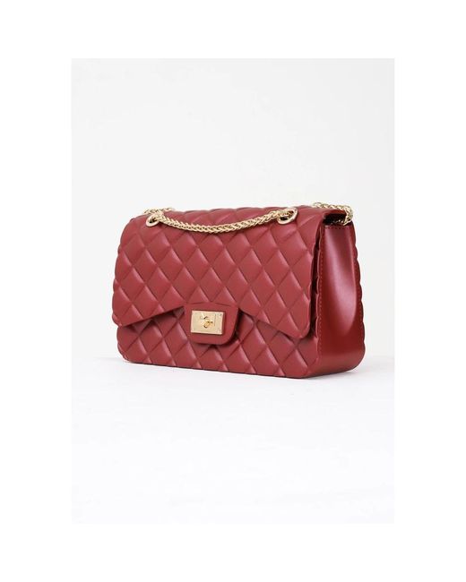 Marc Ellis Red Rote Stepp-Schultertasche Flat Falcon