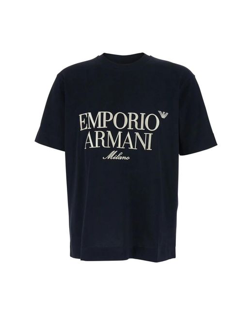 Emporio Armani Black T-Shirts for men