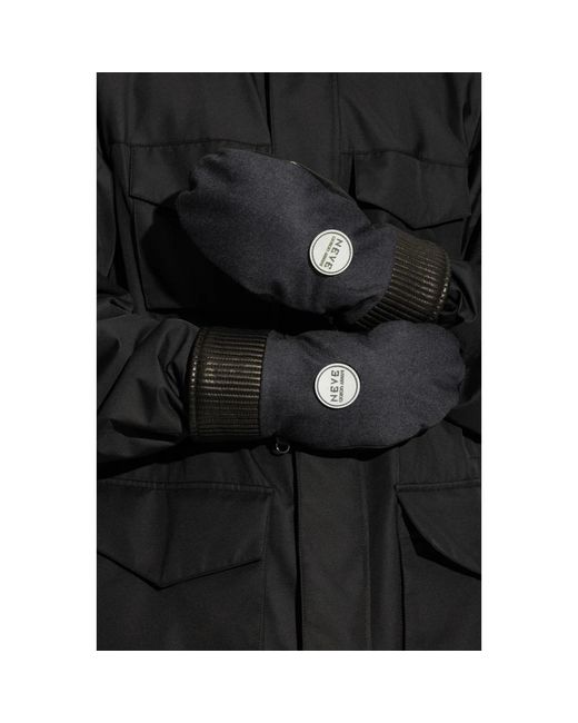 Gloves di Giorgio Armani in Black da Uomo