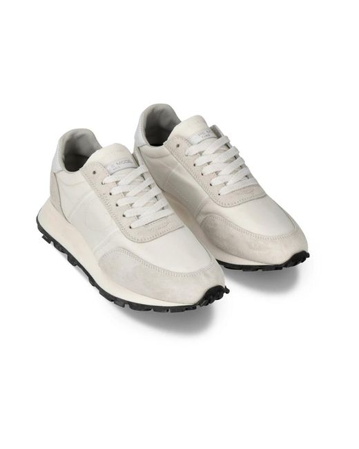 Philippe Model Schoenen ,Grijs ,Katoen Sneakers Tour Running in het White