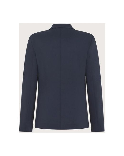 Seventy Jassen ,Blauw ,Stijlvolle Cady Crêpe Viscose Jas in het Blue