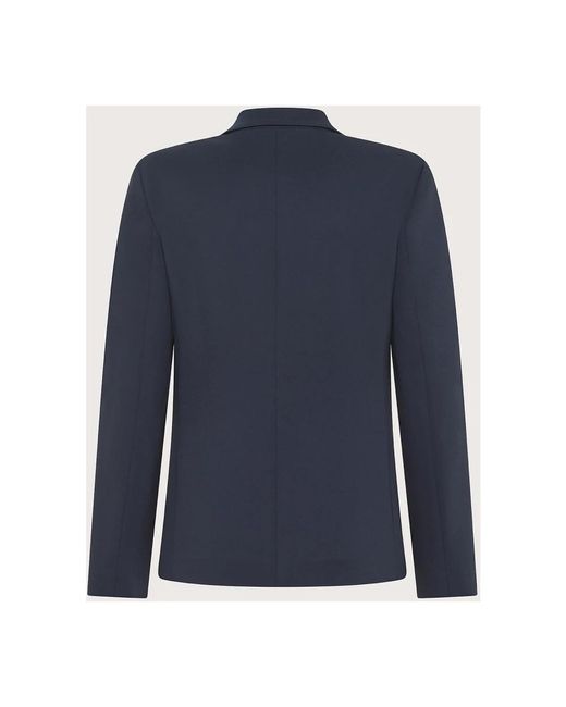 Seventy Jassen ,Blauw ,Stijlvolle Cady Crêpe Viscose Jas in het Blue