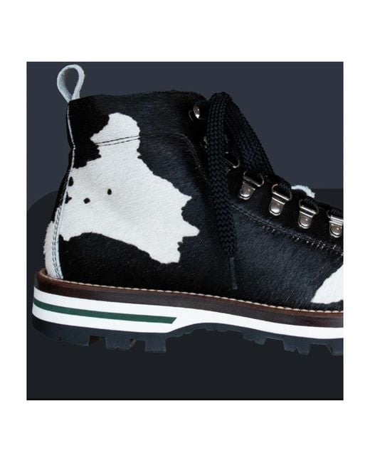 Monpiz Black Lace-Up Boots