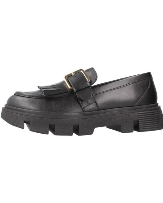 Geox Black Loafers