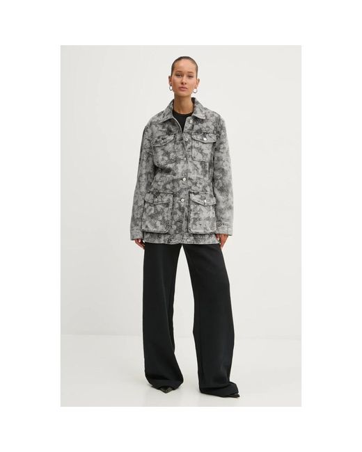 Denim Jackets Moschino de color Gray