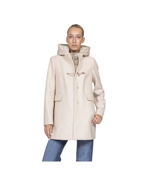 Fay Natural Toggle Coat