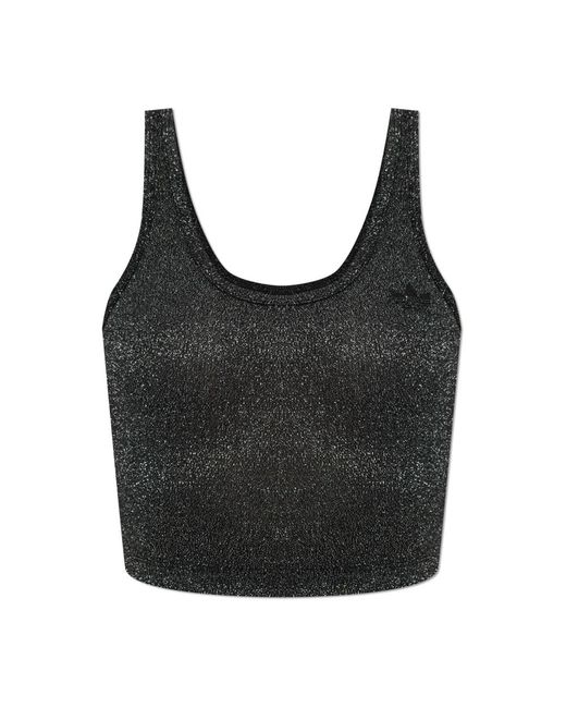 Adidas Originals Black Sleeveless Tops