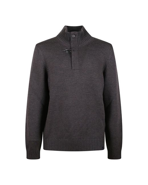 Fay Truien & Vesten ,Bruin ,Wol Wollen Coltrui in het Gray voor heren