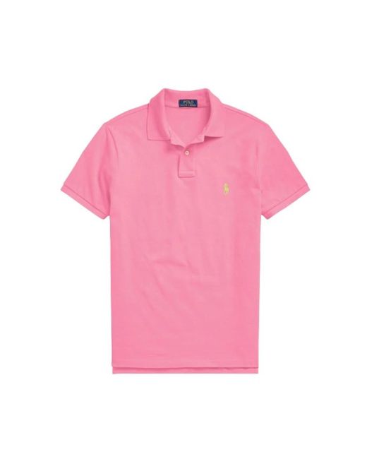 Polo Shirts di Polo Ralph Lauren in Pink da Uomo
