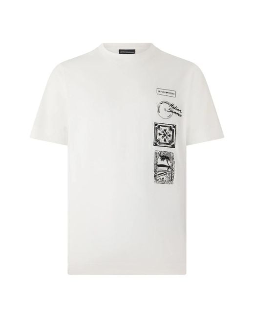 Emporio Armani White T-Shirts for men