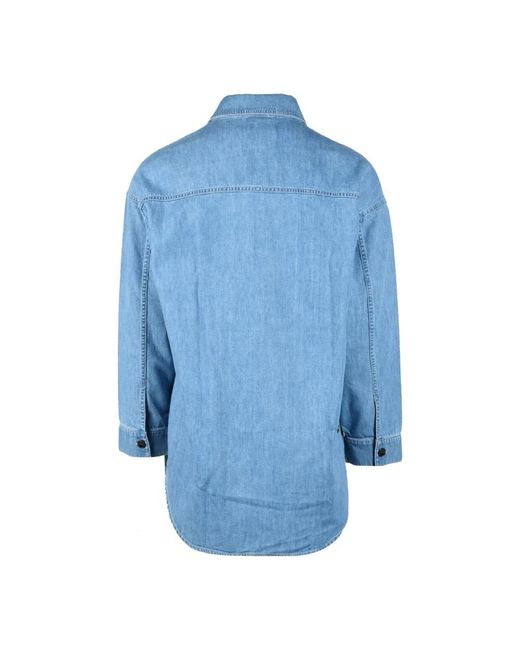 Philippe Model Overhemden ,Blauw ,Denim Denim Overhemd in het Blue voor heren
