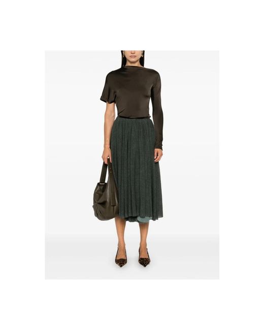 Philosophy Di Lorenzo Serafini Gray Midi Skirts