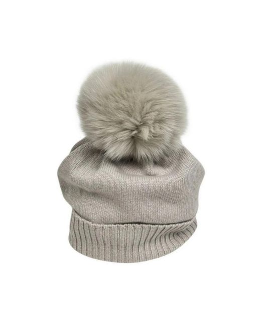 D.exterior Gray Beanies