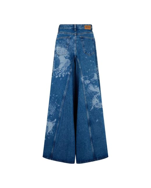 DIESEL Blue Wide Jeans