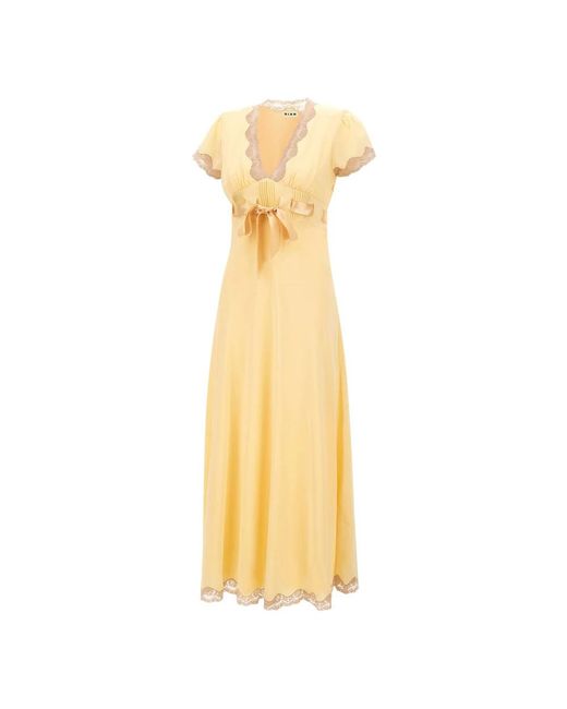Rixo Yellow Maxi Dresses