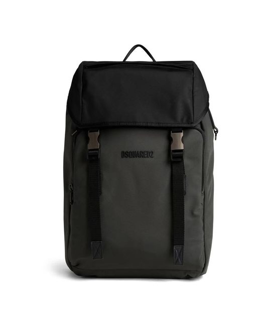 DSquared² Black Backpacks for men