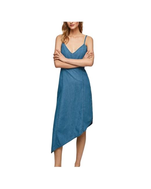 Pepe Jeans Blue Midi Dresses